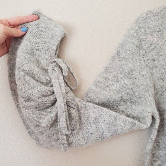 3.1 Phillip Lim Lofty Alpaca Wool Gray Cardigan Sweater Size Small - Picture 5 of 9